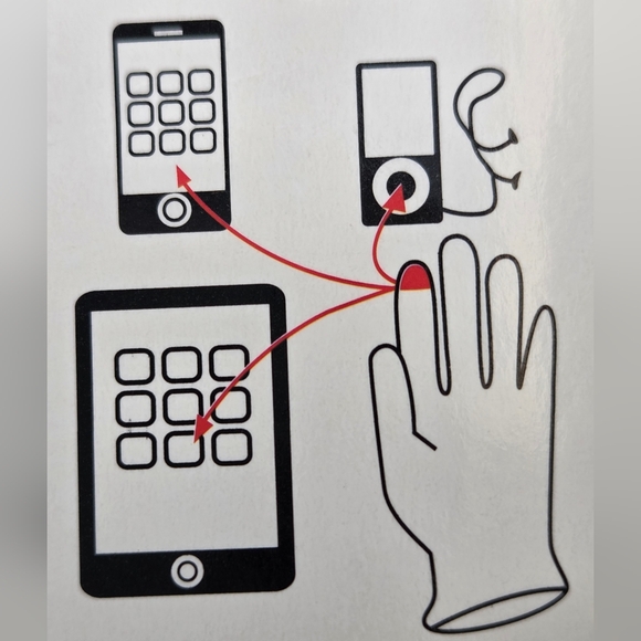 UGG Mauve Women's Gloves with Pom Poms - Picture 5 of 5